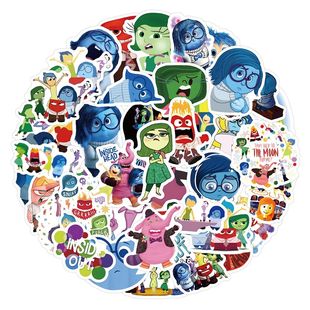 10/30/50pcs  Movie INSIDE OUT Stickers Kid Cartoon Sticker W