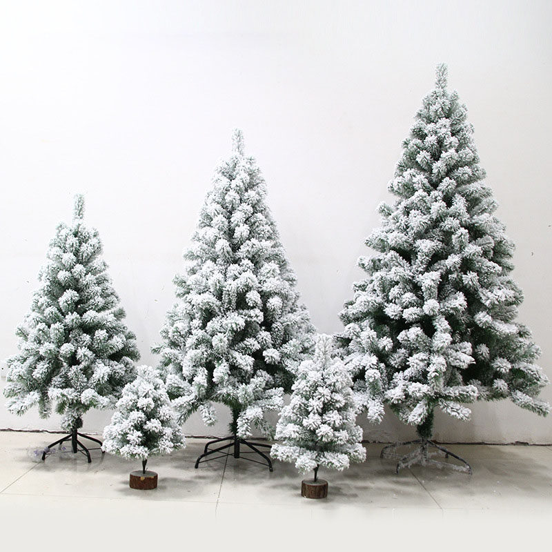 christmas tree pine white big artificial nordic flocking 202