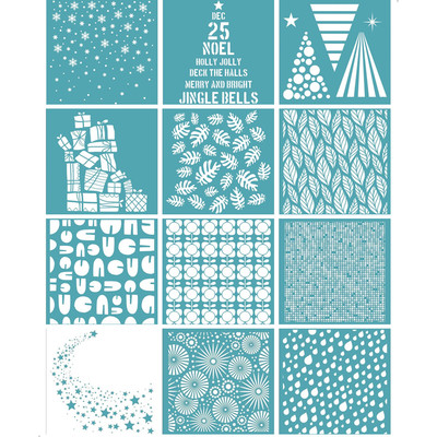 New Christmas Background Mask Stencil For DIY Scrapbooking/C