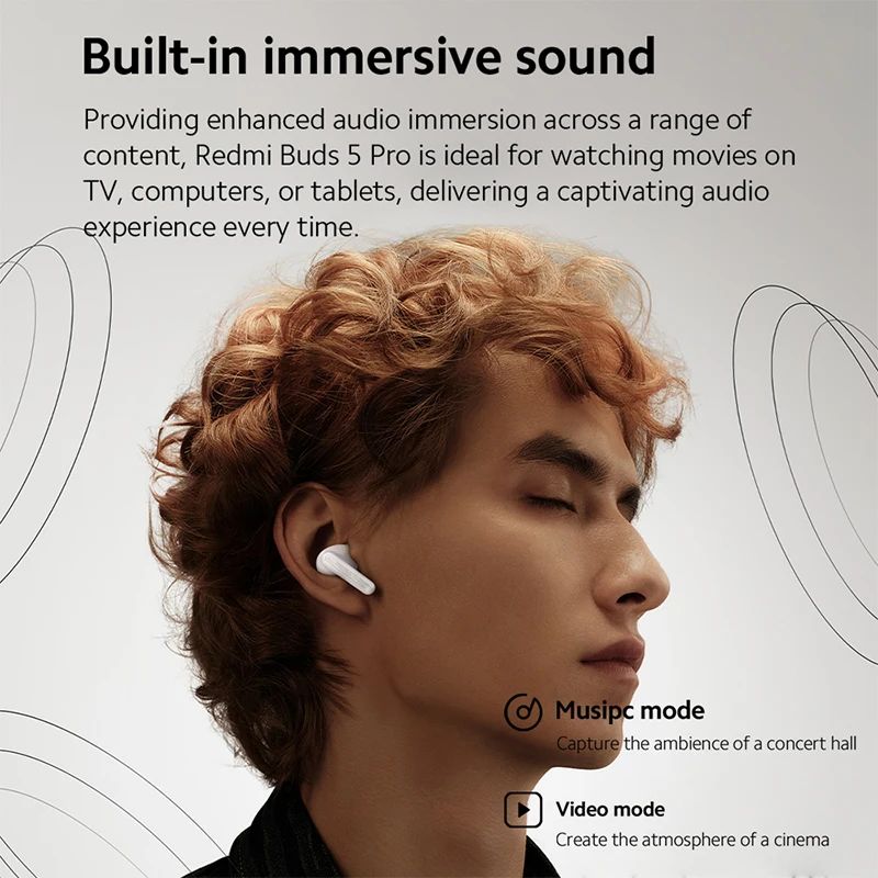 Global Version Xiaomi Redmi Buds 5 Pro Life IP54 Dust Water