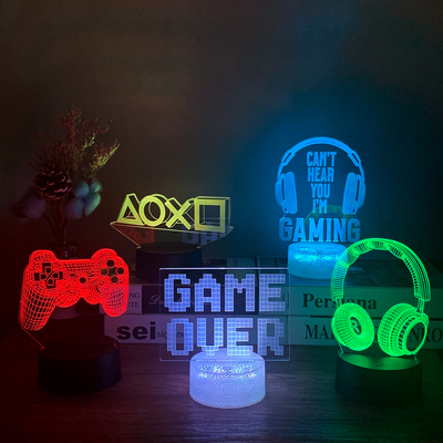 3D LED Gaming Setup RGB Lamp USB Powered Gaming Room Lamp Ni