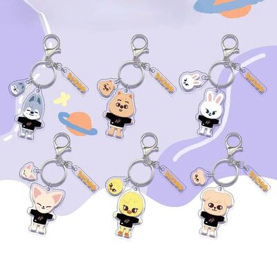 MINISO Skz Figure Cartoon Stray Double-Sided Printing Transp