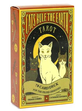 Cats Rule Earth tarot cards A 78 Oracle English Visions Divi