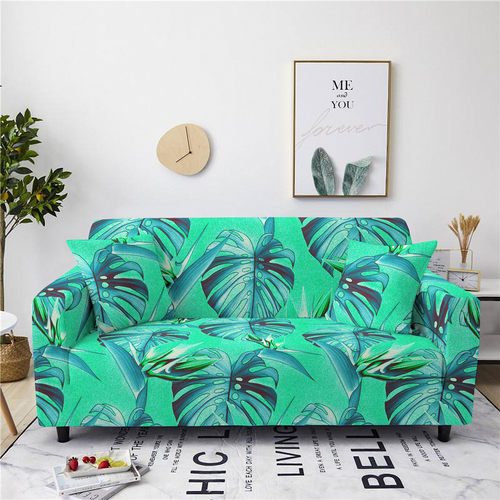 Palm Leaves Pattern Sofa Cover Sofa Slipcover Stretch Washab