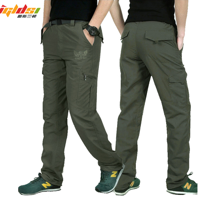 Men's Military Style Cargo Pants Men Summer Waterproof Breat