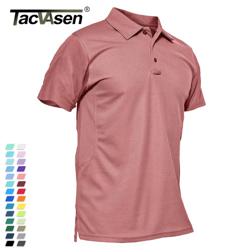 TACVASEN Summer Colorful Fashion Polo Tee Shirts Men's Short