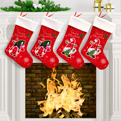 Christmas Stockings Santa Elk Socks Xmas Gift Bag Christmas