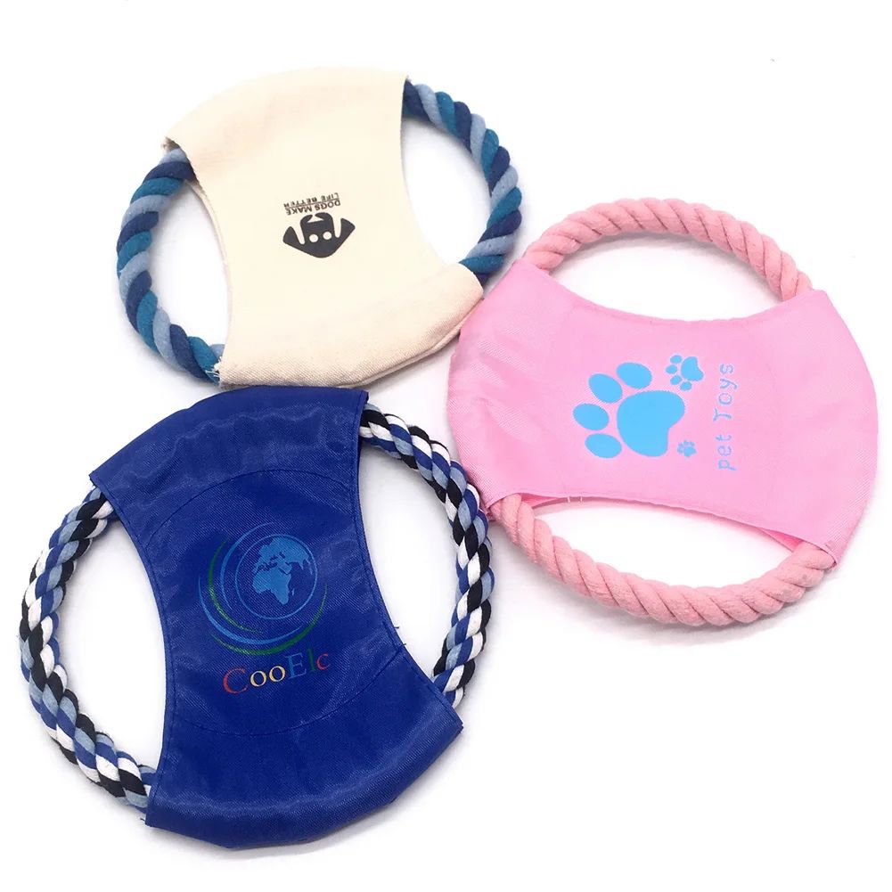 Durable Dog Outdoor Training Flying Saucer Toy Random Color
