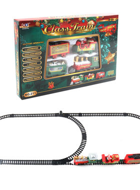 ZK30 Creative Christmas train Railway train toy electric Chi