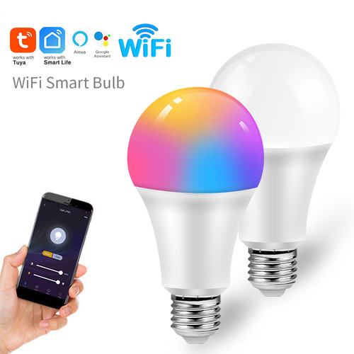 9W WiFi Smart Color Bulb E27 LED RGB Lamp Support Alexa Goog