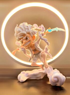 Anime Figure ONE PIECE Toys SD Nika Luffy 5th Gear Awake Fig