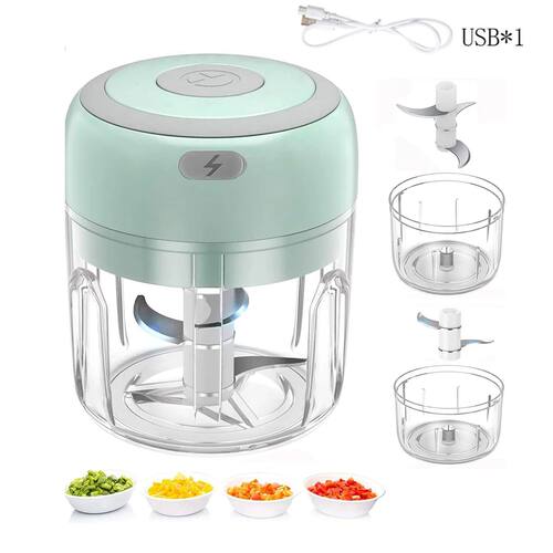 100ml/250ml Electric  Garlic Press Chopper - Rechargeable US