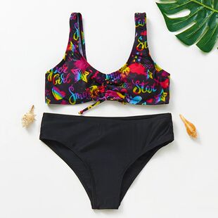 7~16Years Teenager Girls Bikini Set Two pieces Girls Swimsui