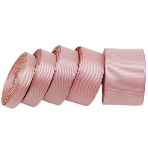 (10 meters/roll) Pink Meat Grosgrain Ribbon Wholesale Gift W