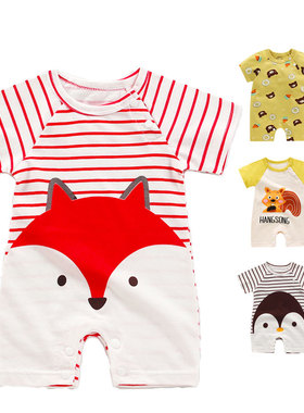 Newborn Baby Clothes Girl Boy 100% Cotton Jumpsuit Summer Sh