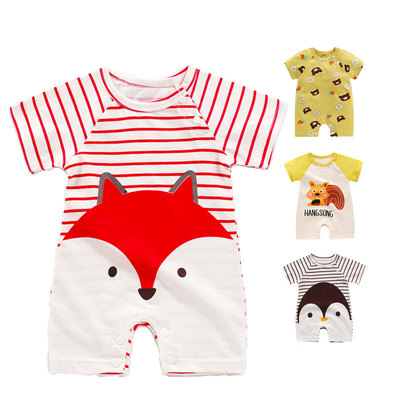 Newborn Baby Clothes Girl Boy 100% Cotton Jumpsuit Summer Sh