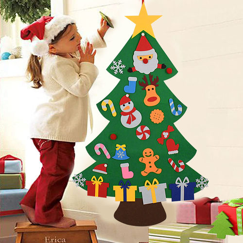Kids DIY Felt Christmas Tree Christmas Decoration for Home N