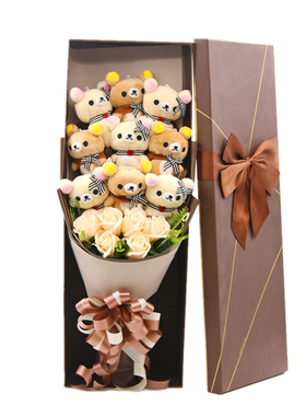 Hot Sale Cute Teddy Bear Stuffed Animal Plush Toy Cartoon Bo