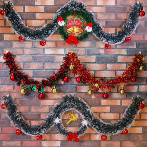 2M Green Christmas Tree Decoration Ribbon Garland Christmas