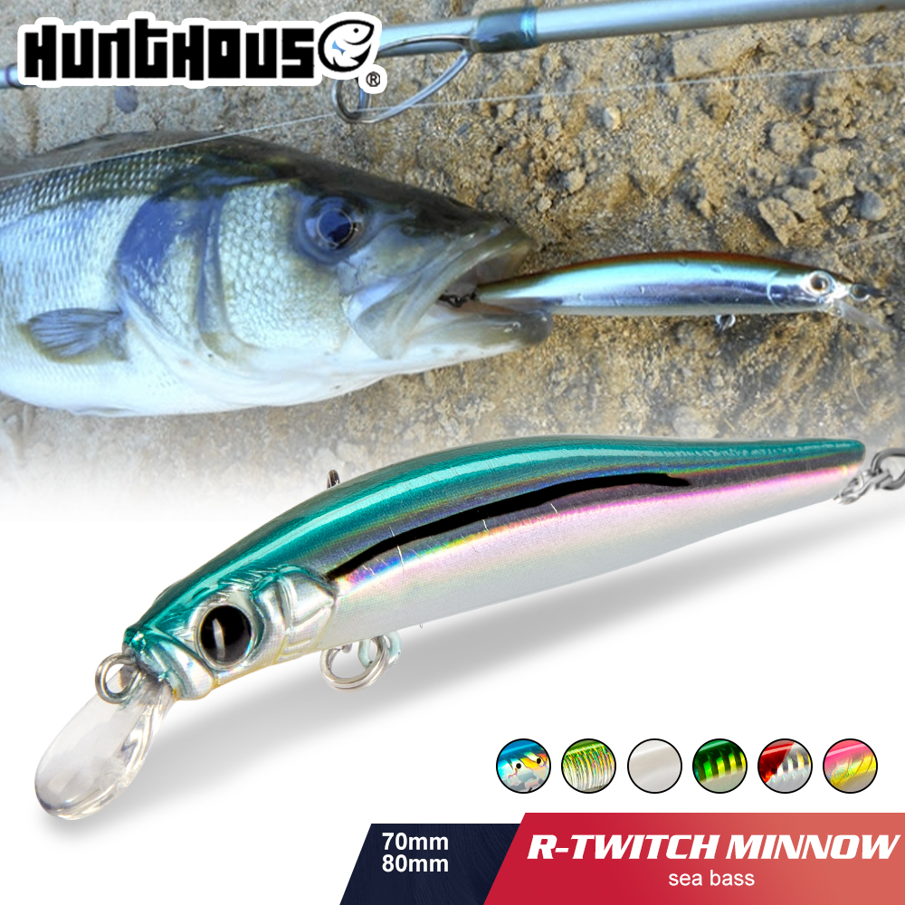 hunthouse artist minnow fishing lure hard bait sinking minno