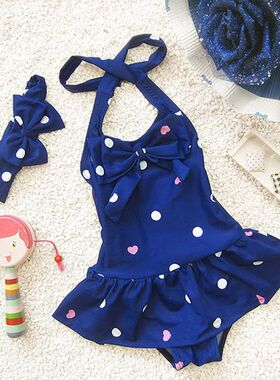 Girls swimsuit Polka dots Design Children swimwear One-Piece