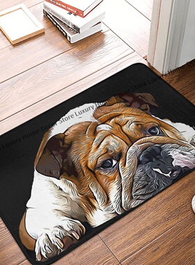 French Bulldog Non-slip Doormat English British Bath Kitchen