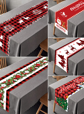 Christmas Table Runner Merry Christmas Decoration for Home T