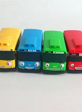 4pcs/set Tayo the little bus Korean Amine oyuncak araba car