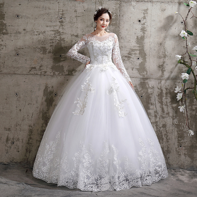 Wedding Dress 2022 New Birde Long Sleeve Ball Gown Luxury La