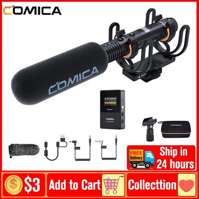 Comica VM30 CVM-VM30 2.4G Wireless Microphone Shotgun Microp