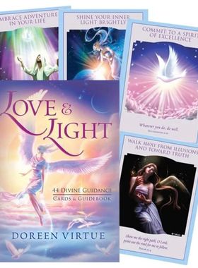 44pcs Love Light Divine Guidance Oracle Cards Playing Board