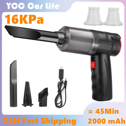 16000Pa 150W Wireless Car Vacuum Cleaner 2 in 1 Blowable Cor