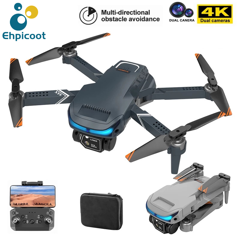 New XT9 Drone 4K Dual Camera Wifi FPV Optical Flow Location