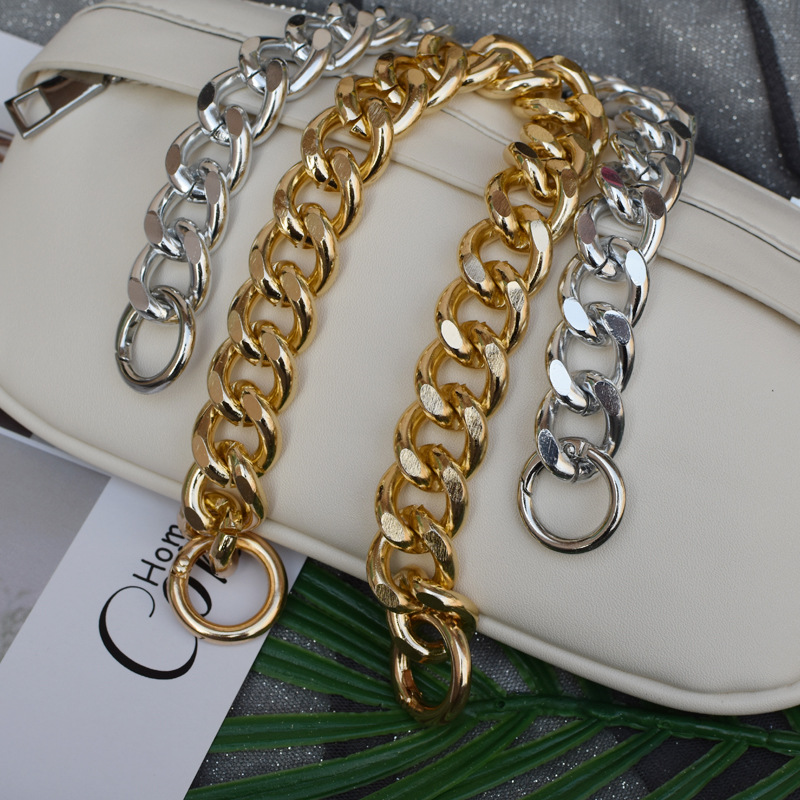 Silver Gold 30cm Metal Purse Chain Strap handbag Handles DIY