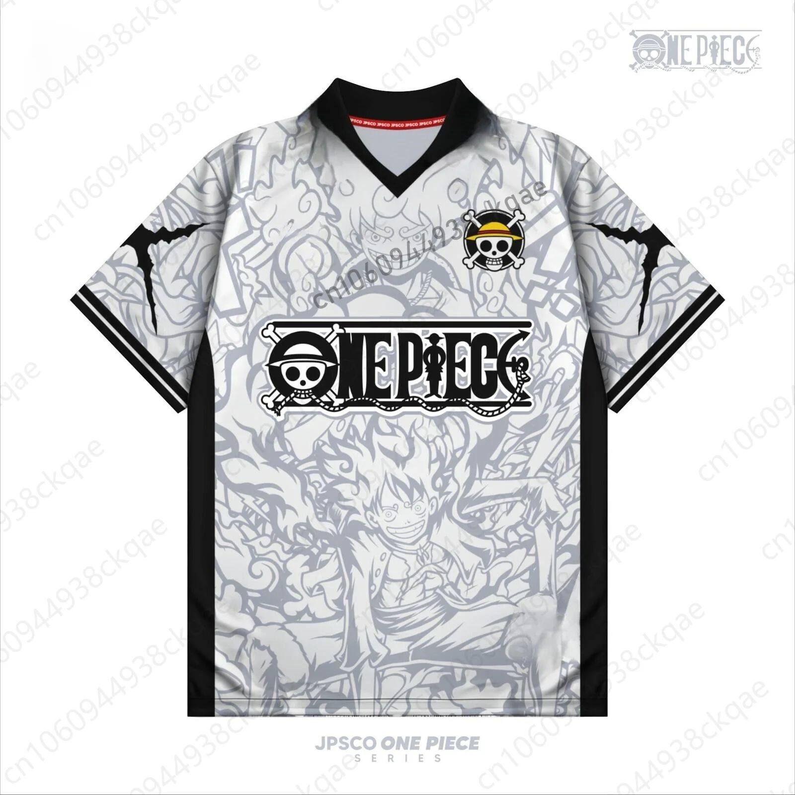 2026 One Piece Luffy Anime T-Shirt Vintage Baseball Jersey S图片