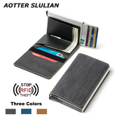 Leightweight Credit RFID Men Automatic Blocking Holder