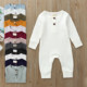Newborn Baby Girl Boy Unisex Romper Button 18M Toddler Cot