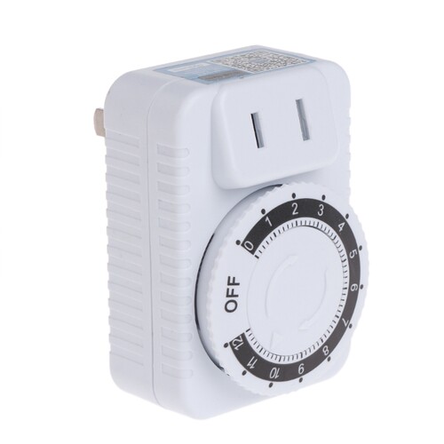 AC 220V 12 Hour Mechanical Wall Plug Switch Timer Socket Hom
