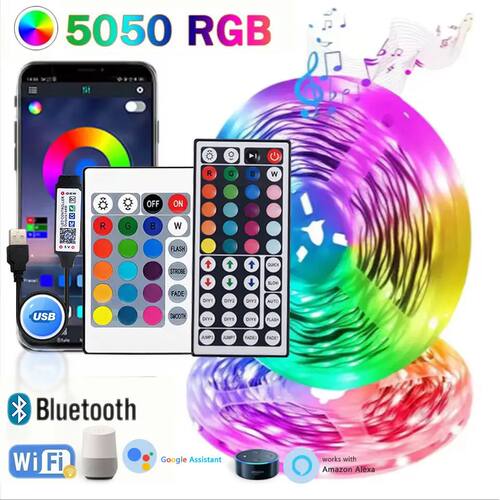 1-30M Usb Adhesive Rgb Led Strip Light With Remote Control 5