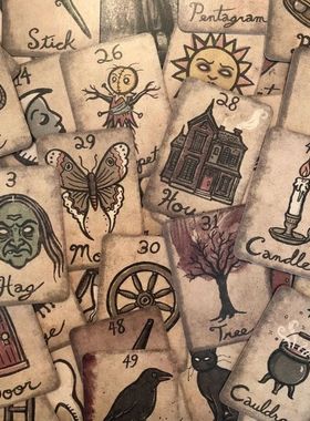 6.3*8.9cm Mildred's Secret Pocket Oracle Deck 88 Pcs Oracle