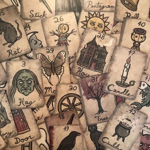 6.3*8.9cm Mildred's Secret Pocket Oracle Deck 88 Pcs Oracle