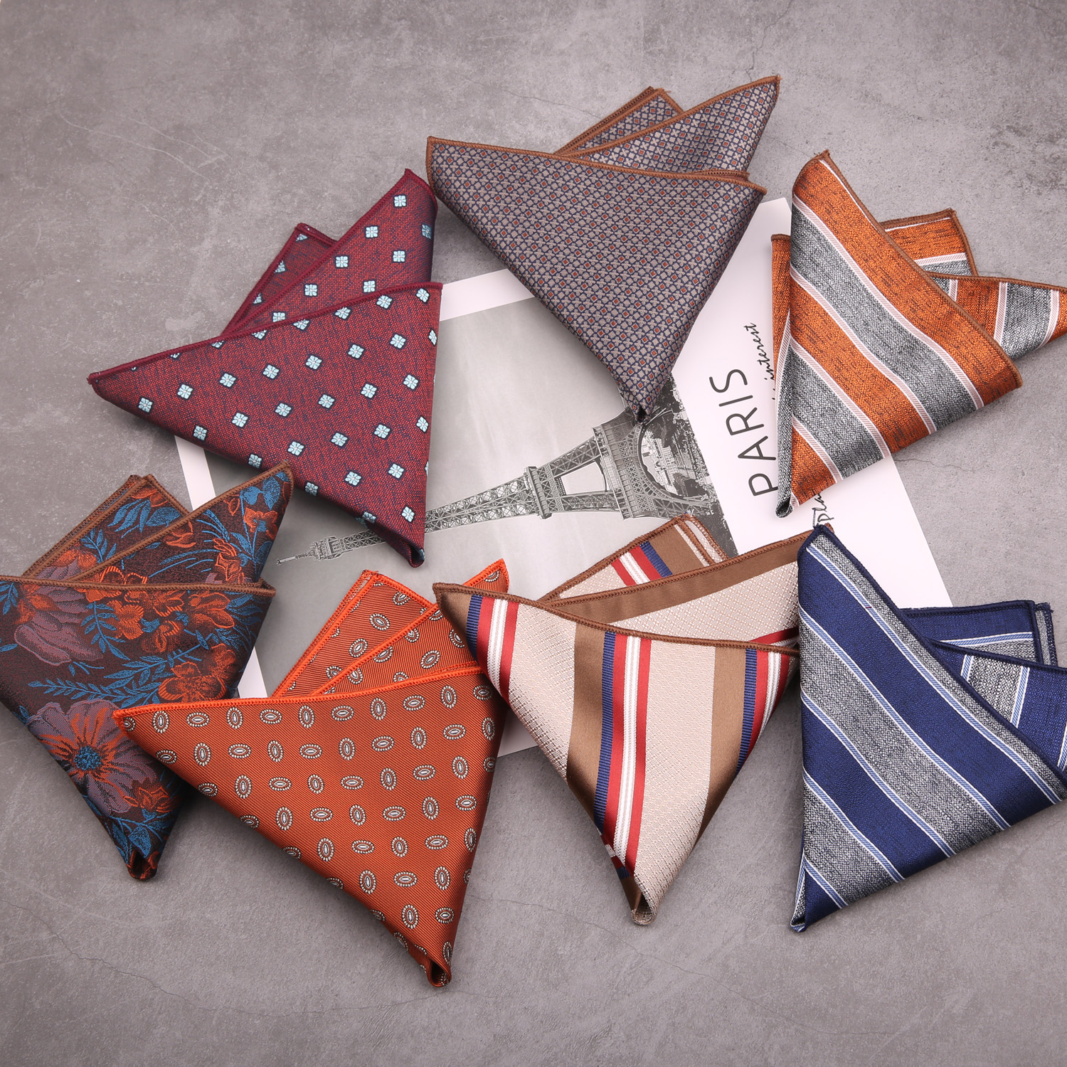 口袋巾新郎结婚涤丝提花西服配饰