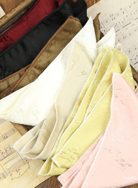 男士西装口袋巾小方巾结婚礼新郎伴郎主持司仪婚礼配饰纯色暗花纹