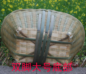农家人手工竹编织菜篮 大竹筐 竹篮子 手提篮 收纳篮 超大环保篮
