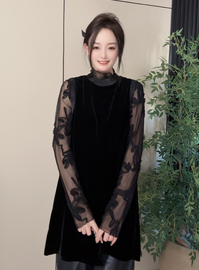 【珍珍休闲馆】时尚法式性感镂空气质蕾丝新中式国风马夹M-51153