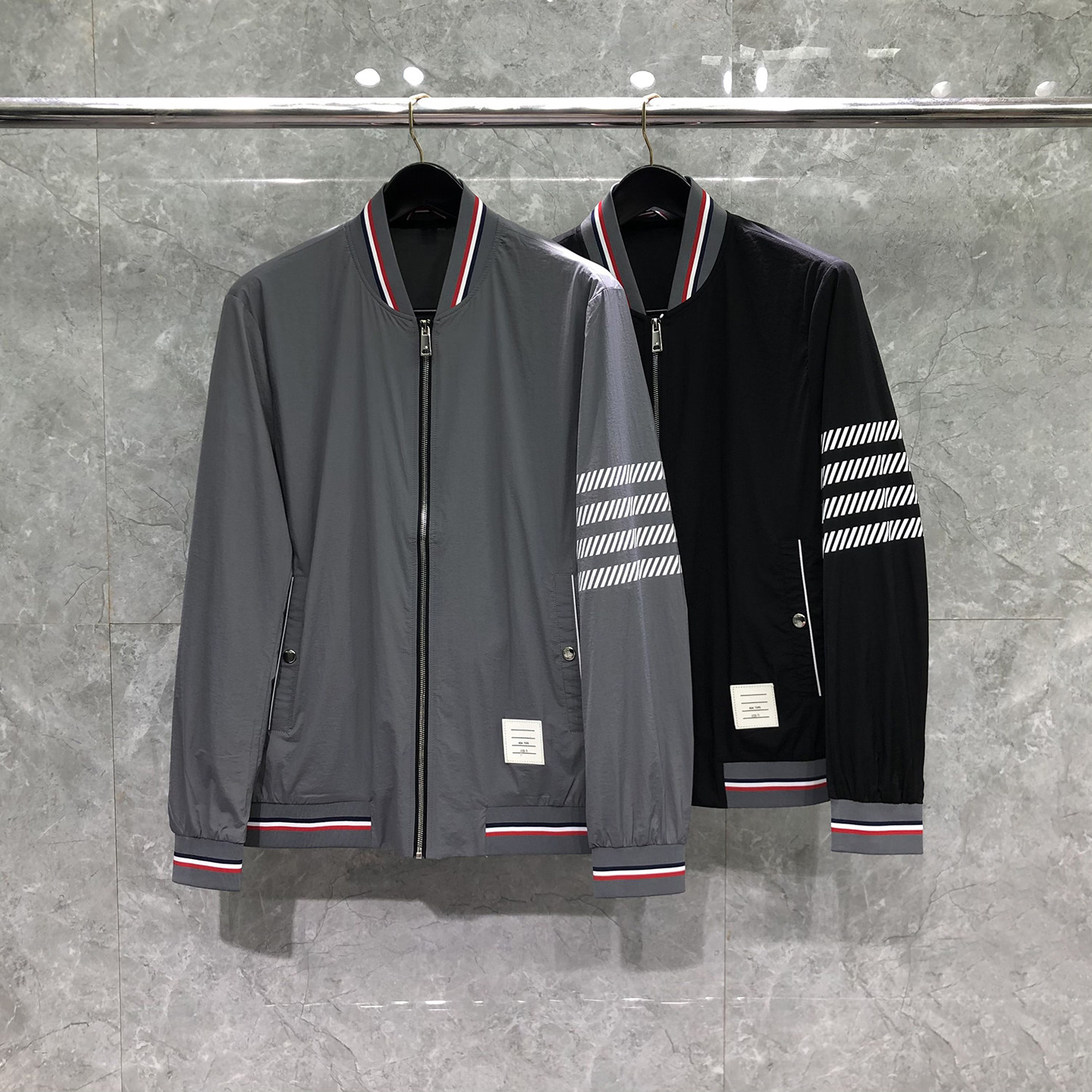 TB休闲夹克男士四杠春秋季新款潮牌日系棒球服运动休闲上衣外套男