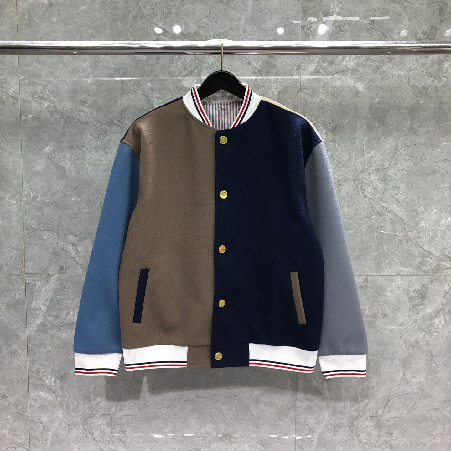 TB美式棒球服男女情侣外套潮牌