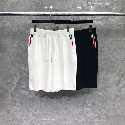TB短裤男女针织五分裤休闲短裤潮