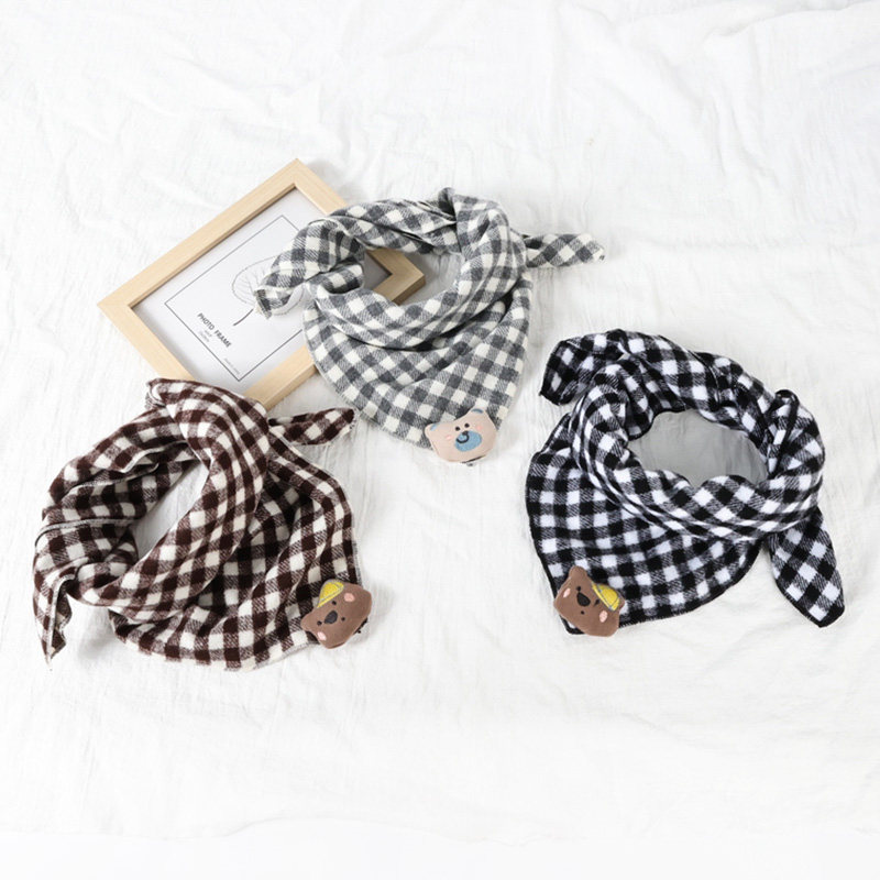 宝宝围巾秋冬韩版格子方巾可爱卡通加厚双层三角巾男女童防风围脖,童装/婴儿装/亲子装,围巾,淘宝优惠券,粉丝福利购,淘宝优惠卷