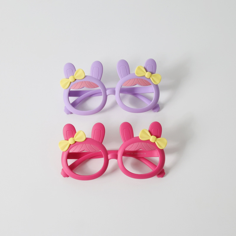 儿童眼镜框时尚百搭可爱小兔子